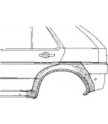 VAN WEZEL - 5812148 - Арка крыла задн прав VW: GOLF 2/JETTA 2 83-91 4дв